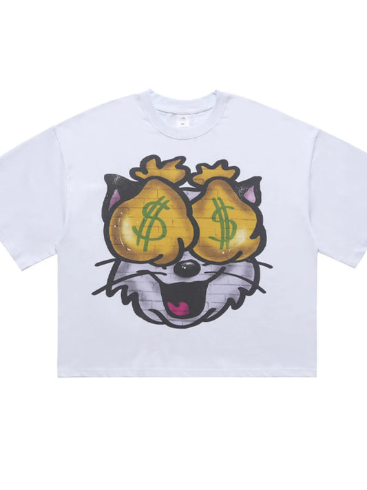 Men's Graphic Round Neck Short Sleeve T-Shirt