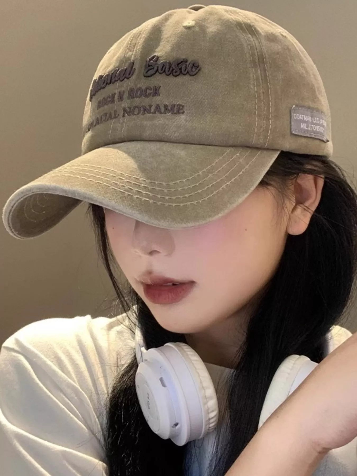 Embroidered Washed Baseball Cap