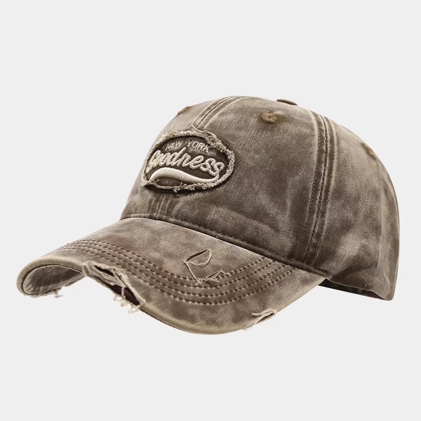 Distressed Washed Cotton Baseball Cap