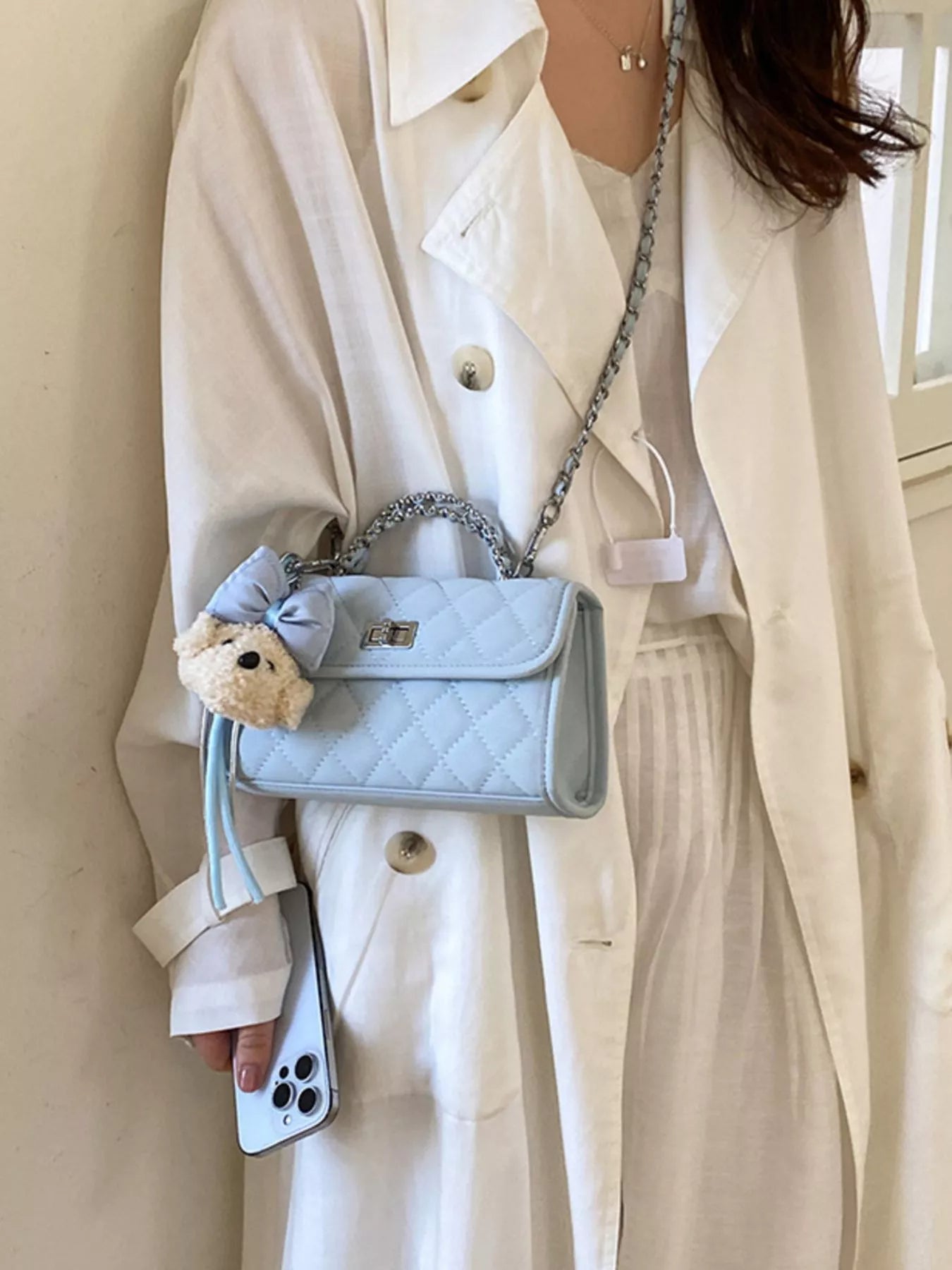 Quilted Chain Crossbody Bag
