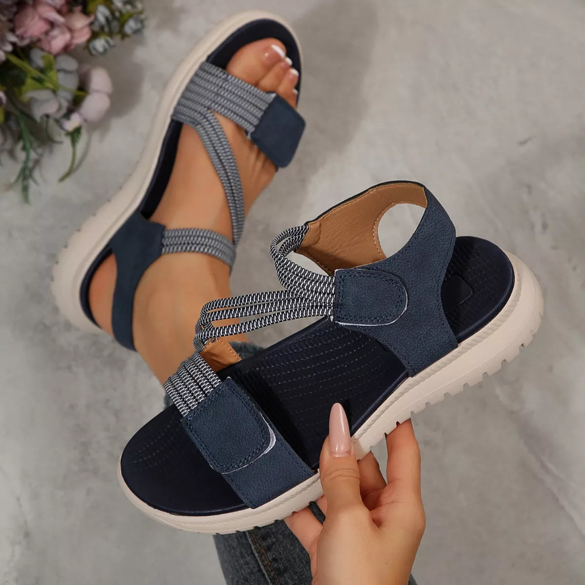 Open Toe Wedge Sandals