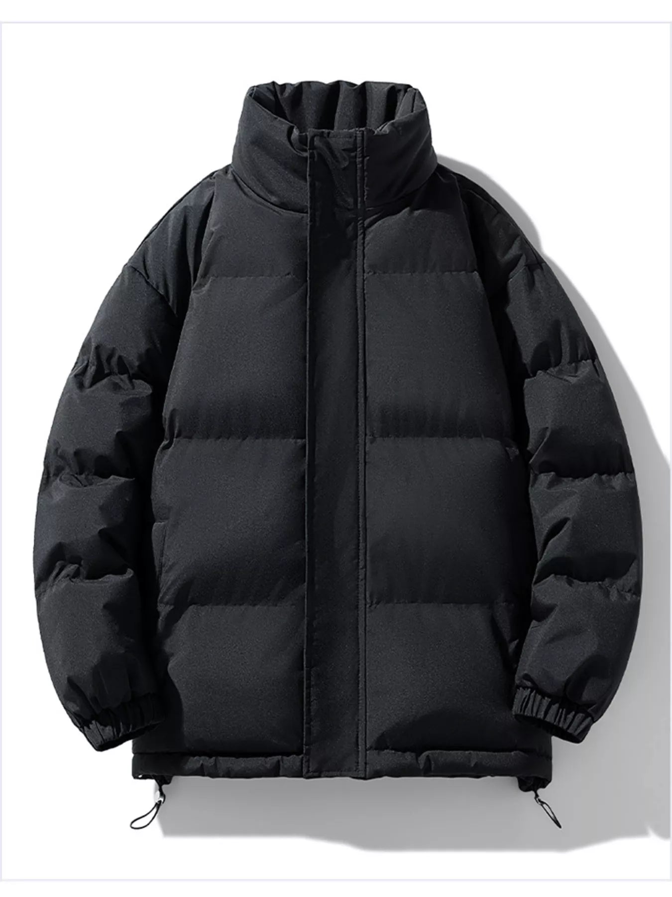 Men's Full Size Padded Stand Collar Winter Coat Plus Size