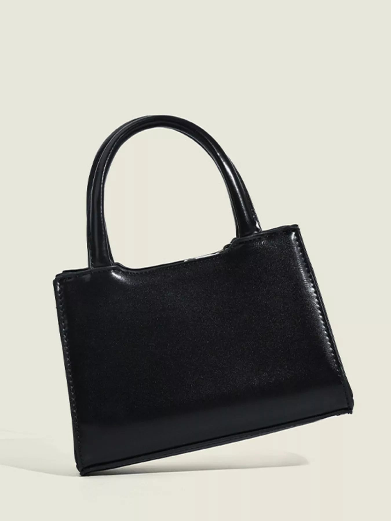 Bow Decor Top Handle Handbag