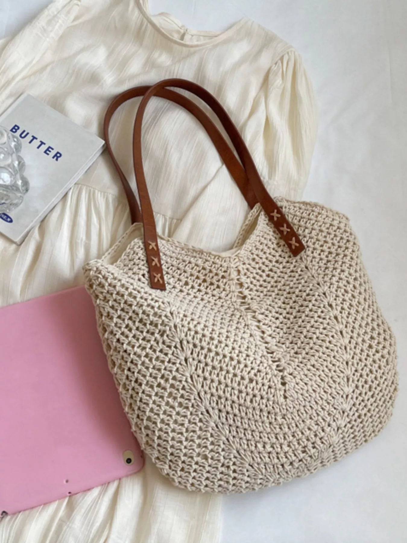 Crochet Knit Shoulder Bag