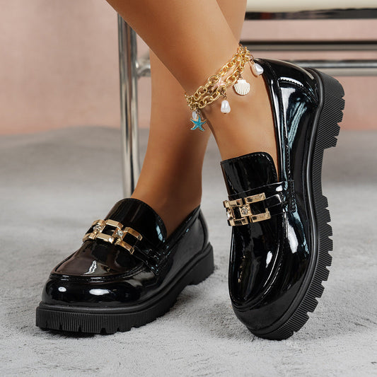 Buckle Decor Chunky Loafers