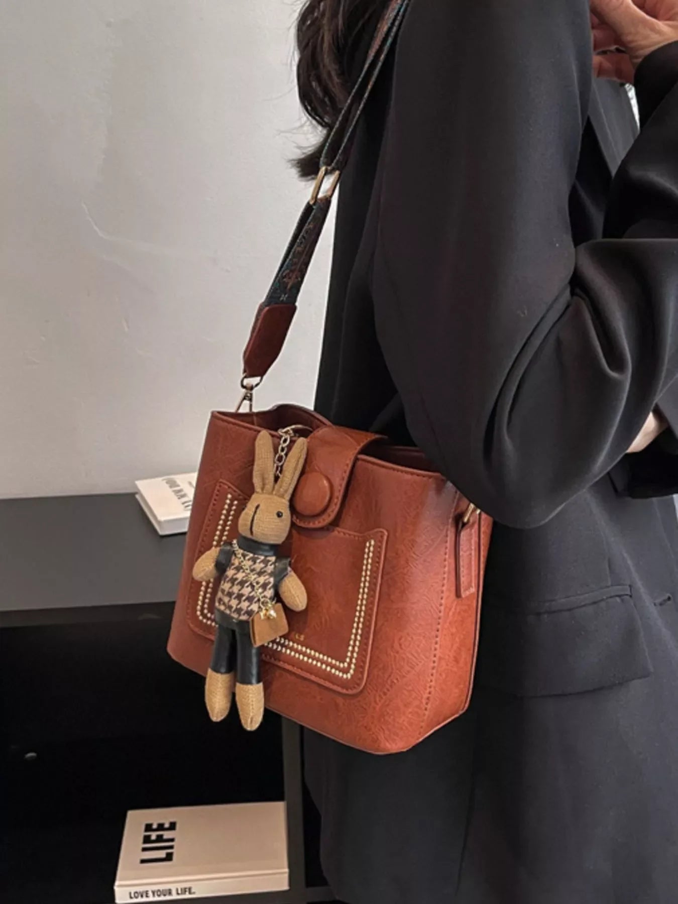 PU Leather Crossbody Bag