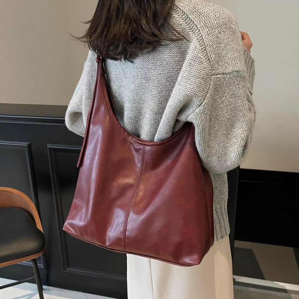 PU Leather Shoulder Bag