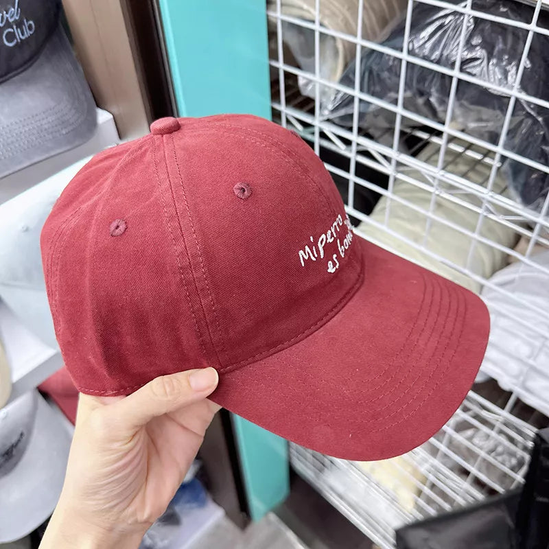 Embroidered Letter Baseball Cap