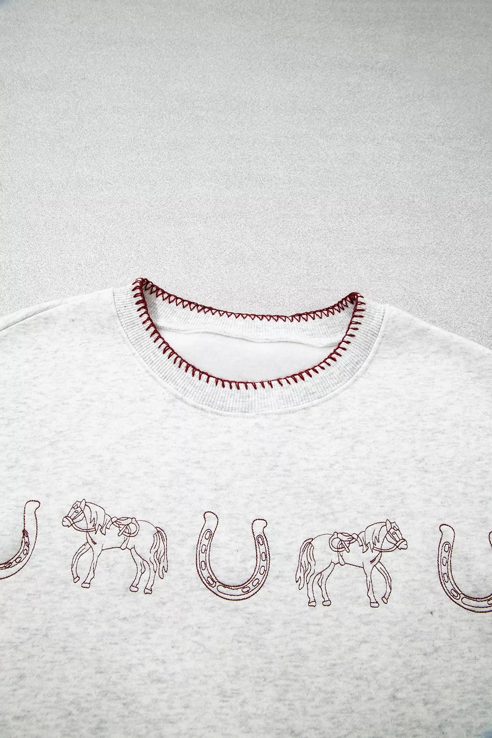 Graphic Round Neck Casual Sweatshirt