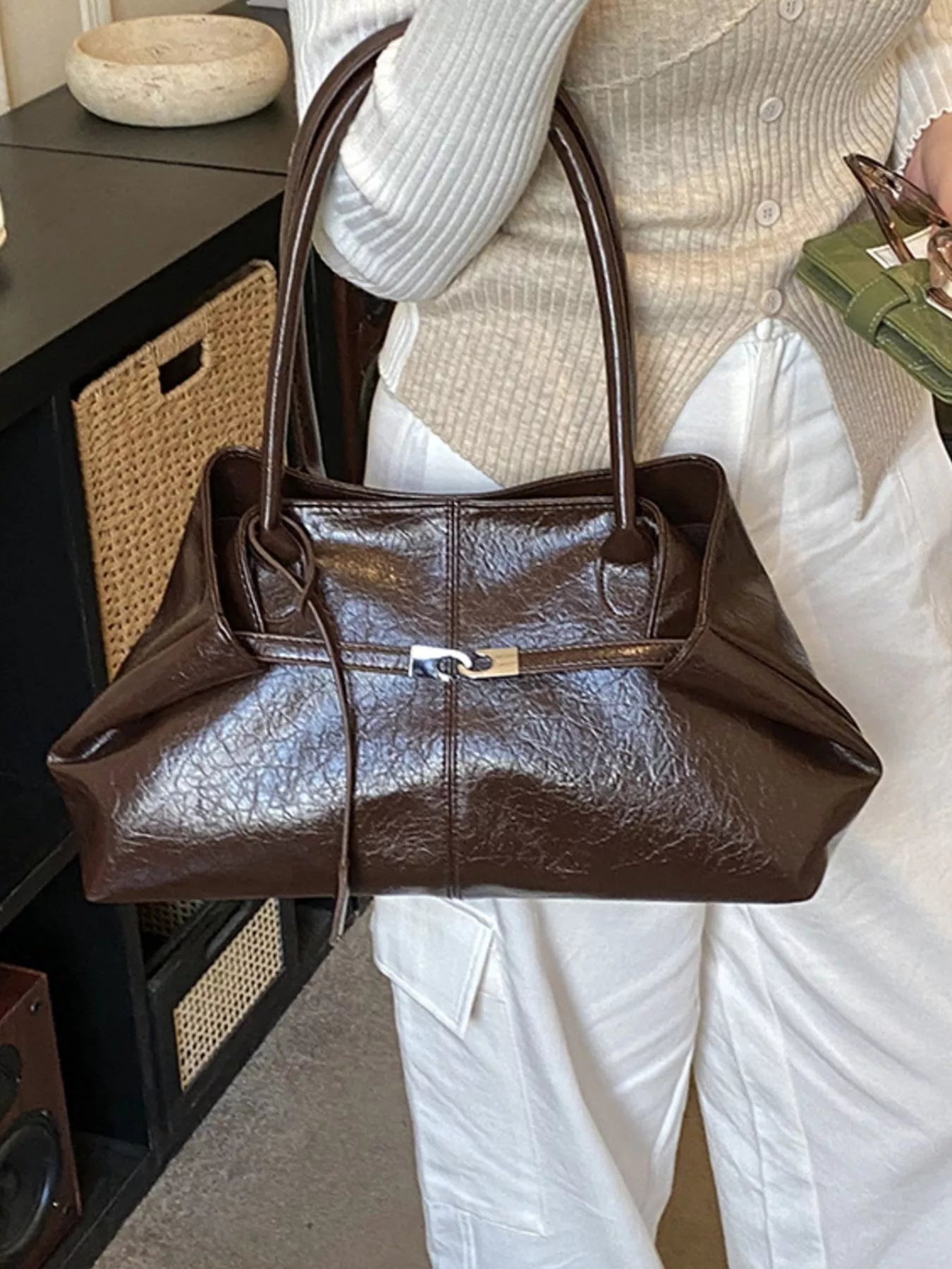 PU Leather Shoulder Bag