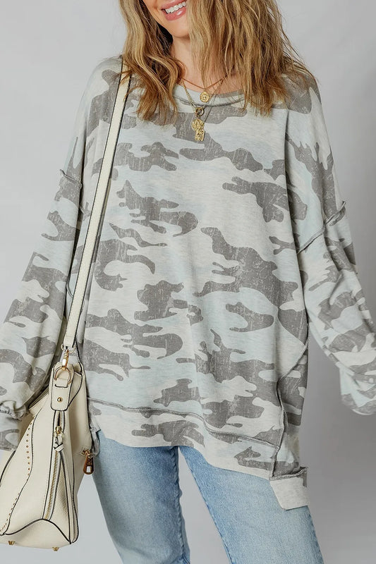Camouflage Long Sleeve Sweatshirt