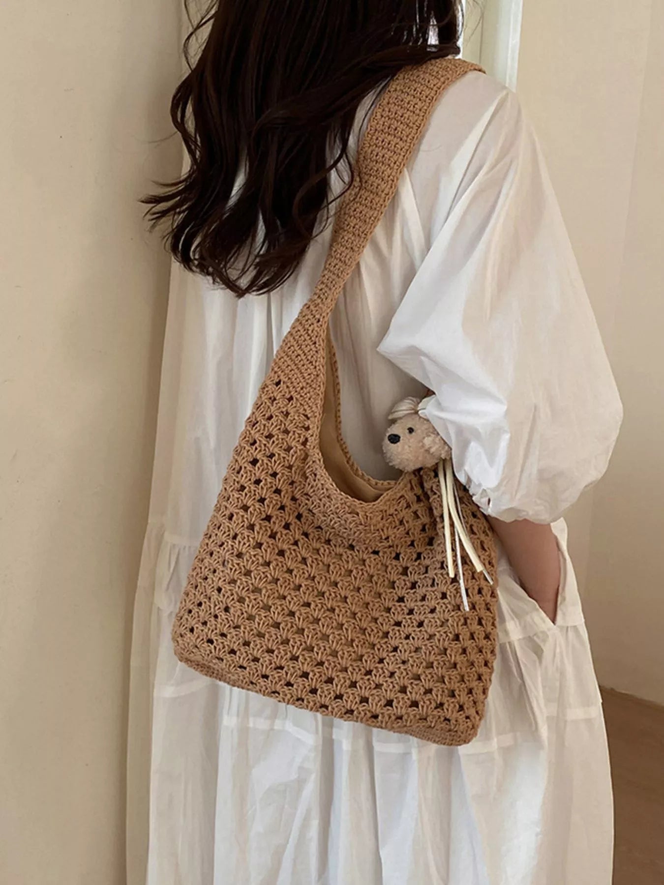 Crochet Knit Shoulder Bag