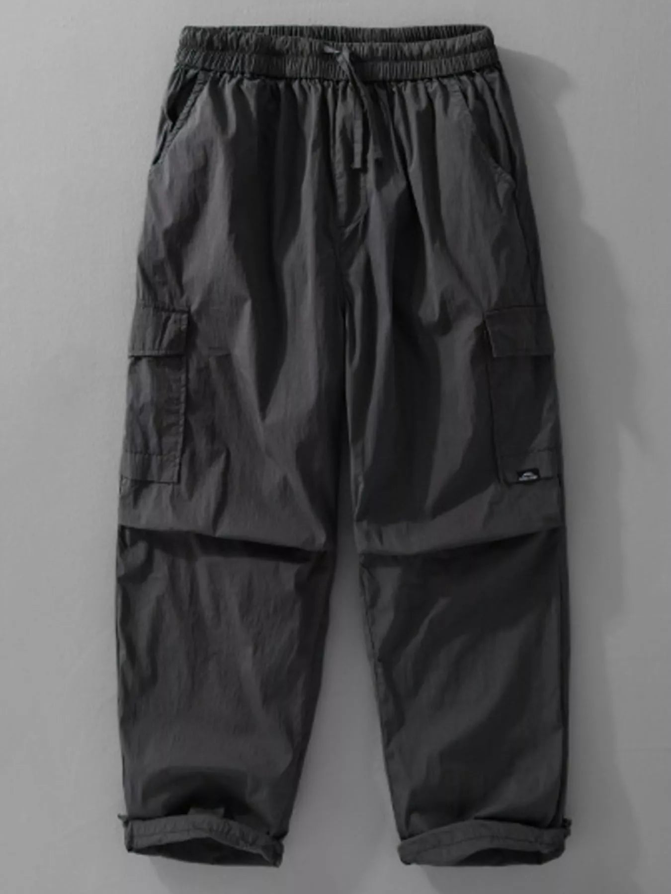 Men's Plus Size Drawstring Wide Leg Pants