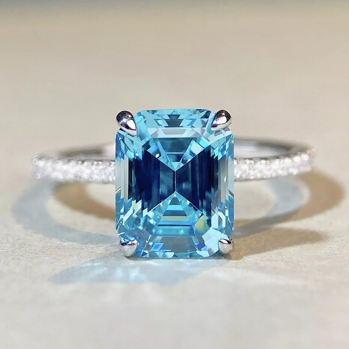 925 Sterling Silver Rectangle Ring