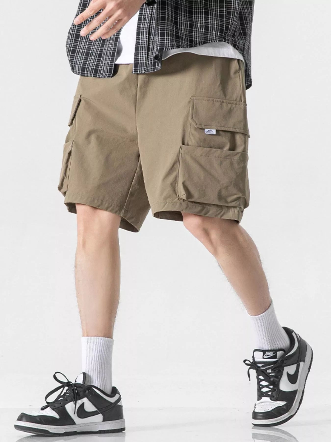 Men's Plus Size Loose Fit Cargo Shorts