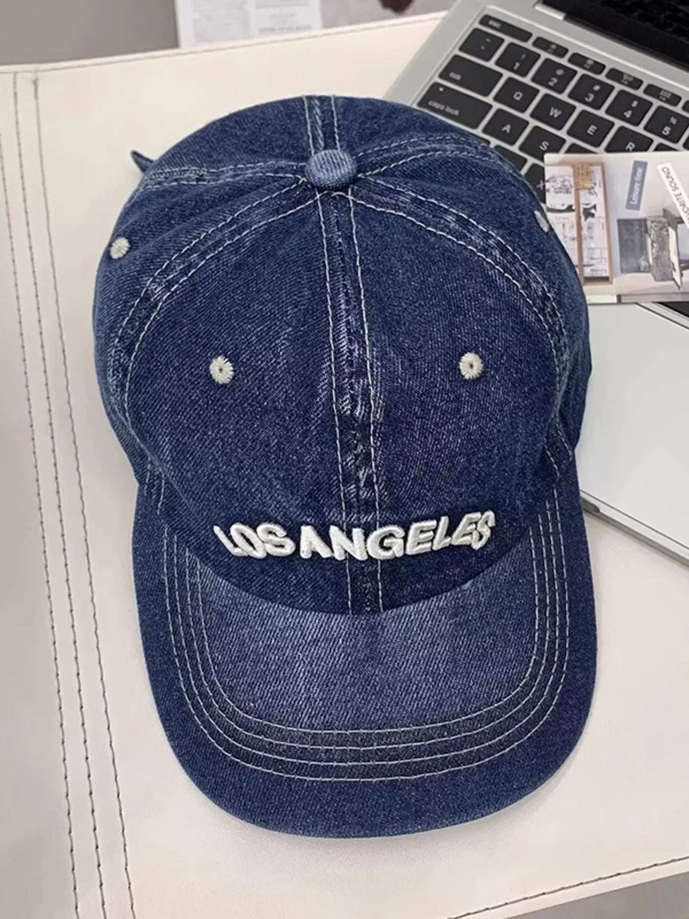Casual Embroidered Denim Baseball Cap