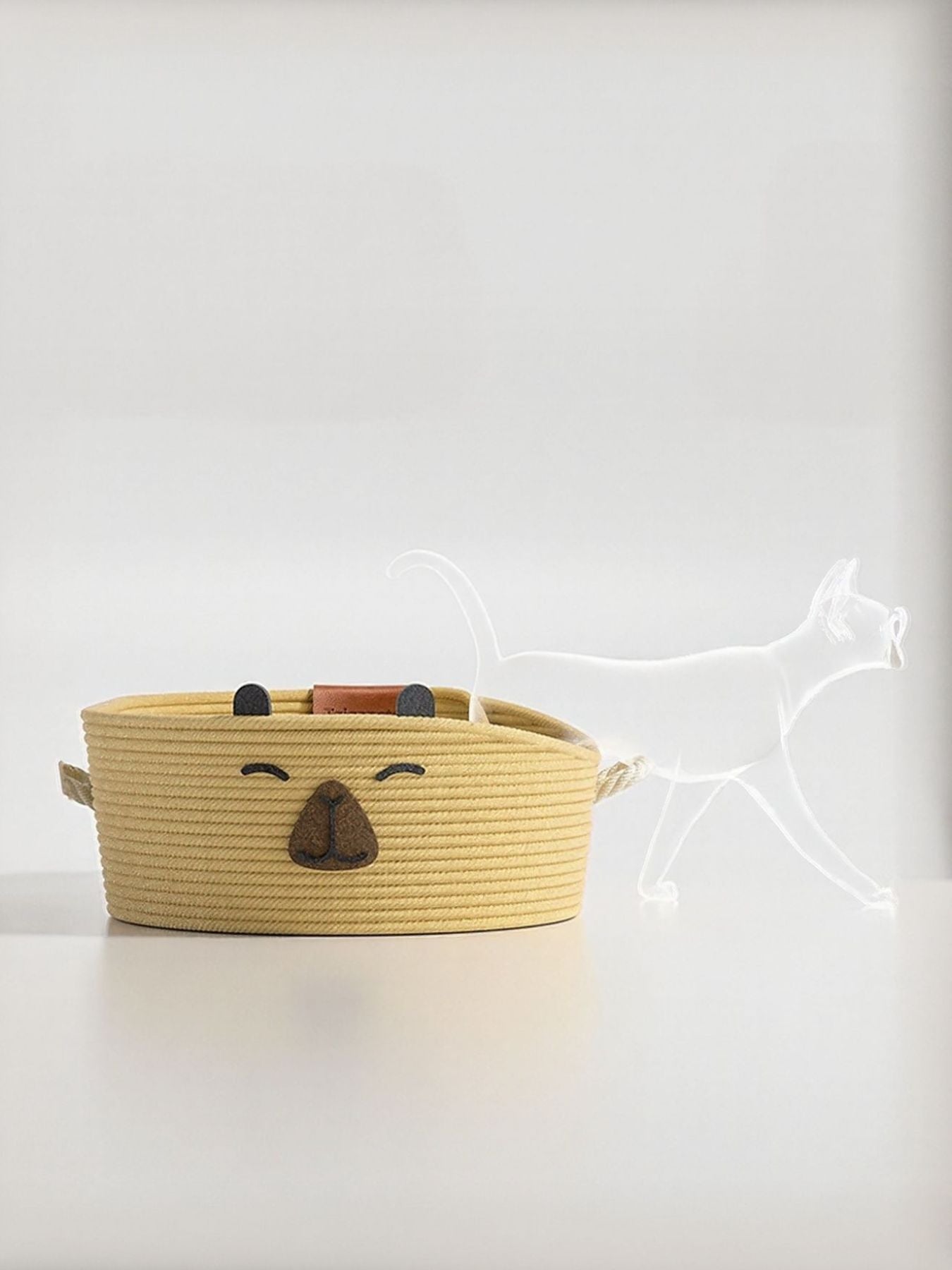 Woven Rope Oval Pet Bed