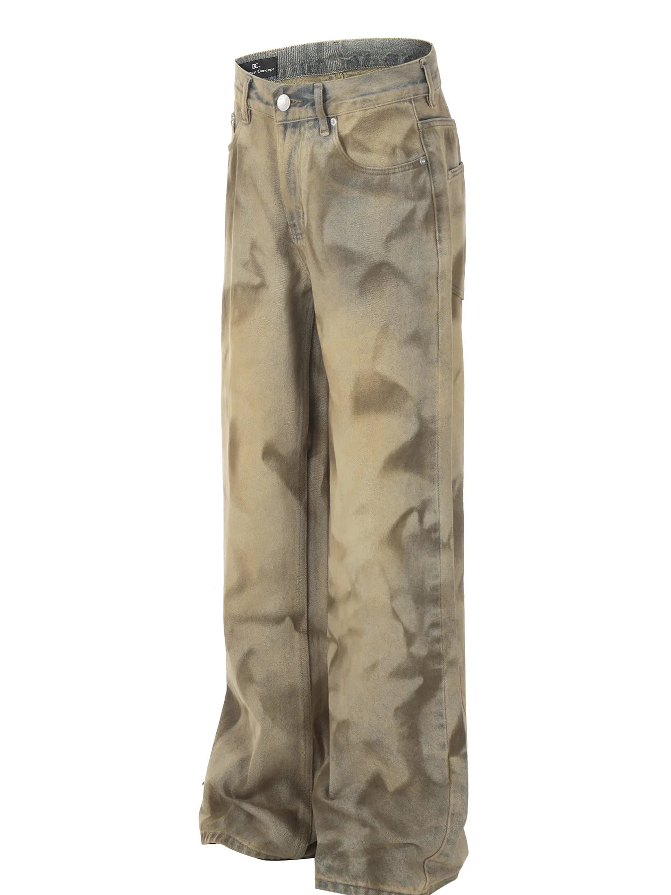 Men's Vintage Wash Wide-Leg Jeans