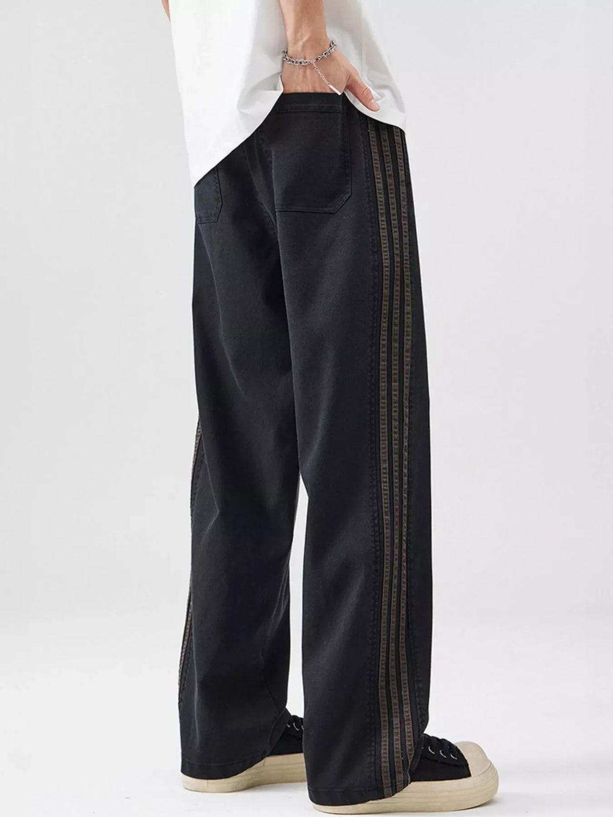 Men's Full Size Drawstring Wide Leg Pants Plus Size
