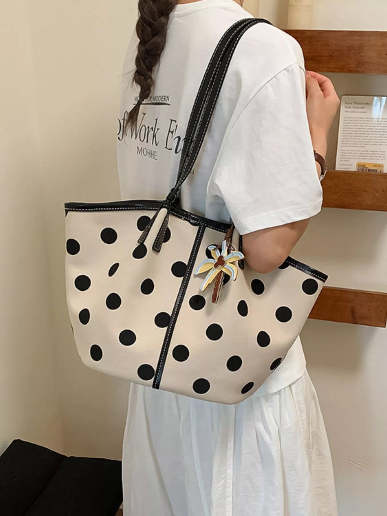Polka Dot Shoulder Bag