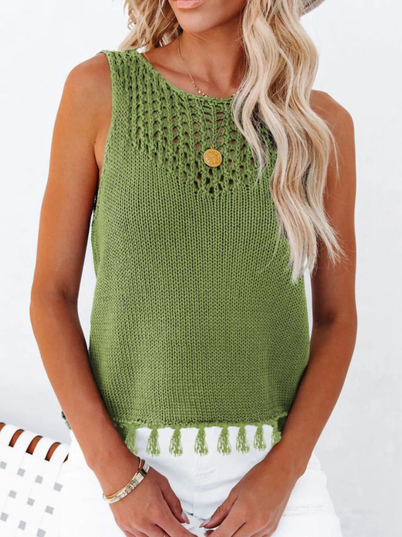Tassel Knit Tank
