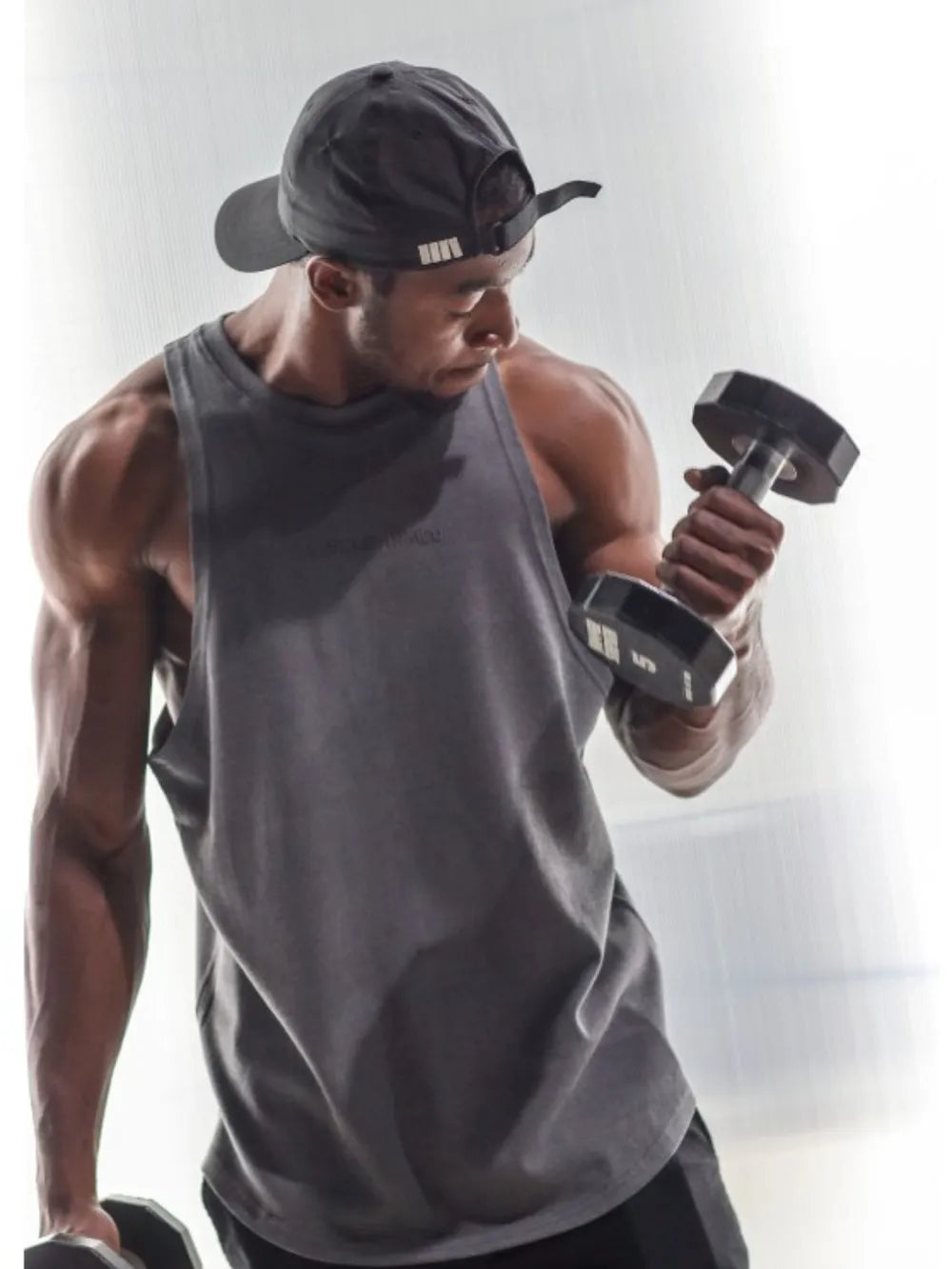 Men's Plus Size Round Neck Tank