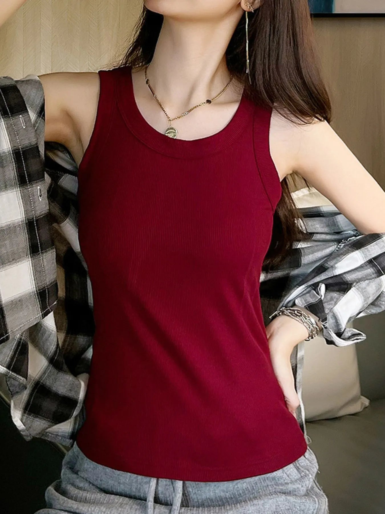 Scoop Neck Tank Top