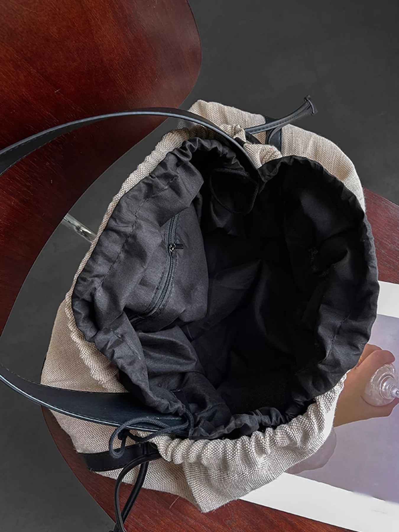 Drawstring Closure Handbag