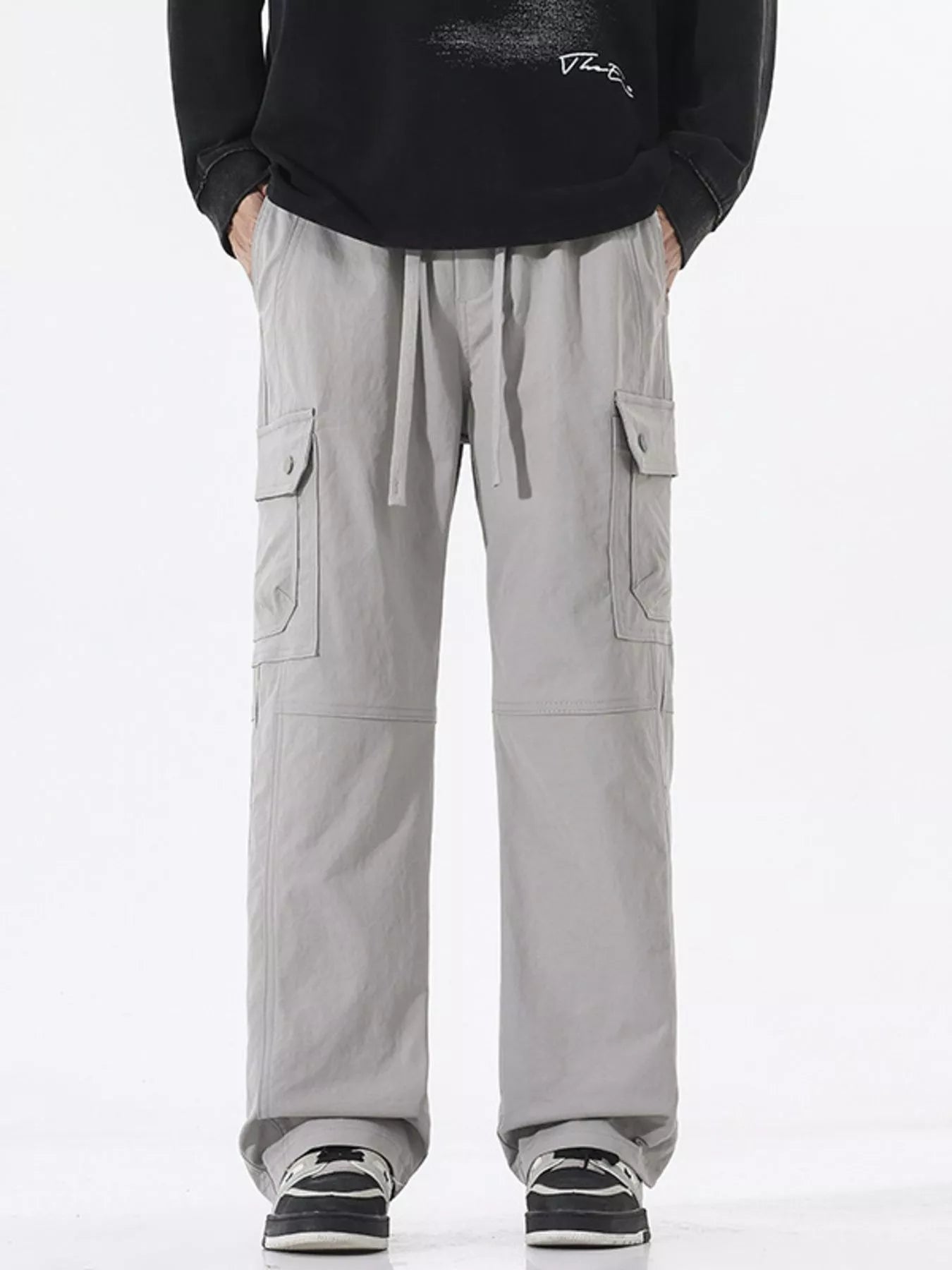 Men's Full Size Multi-Pocket Cargo Utility Pants Plus Size