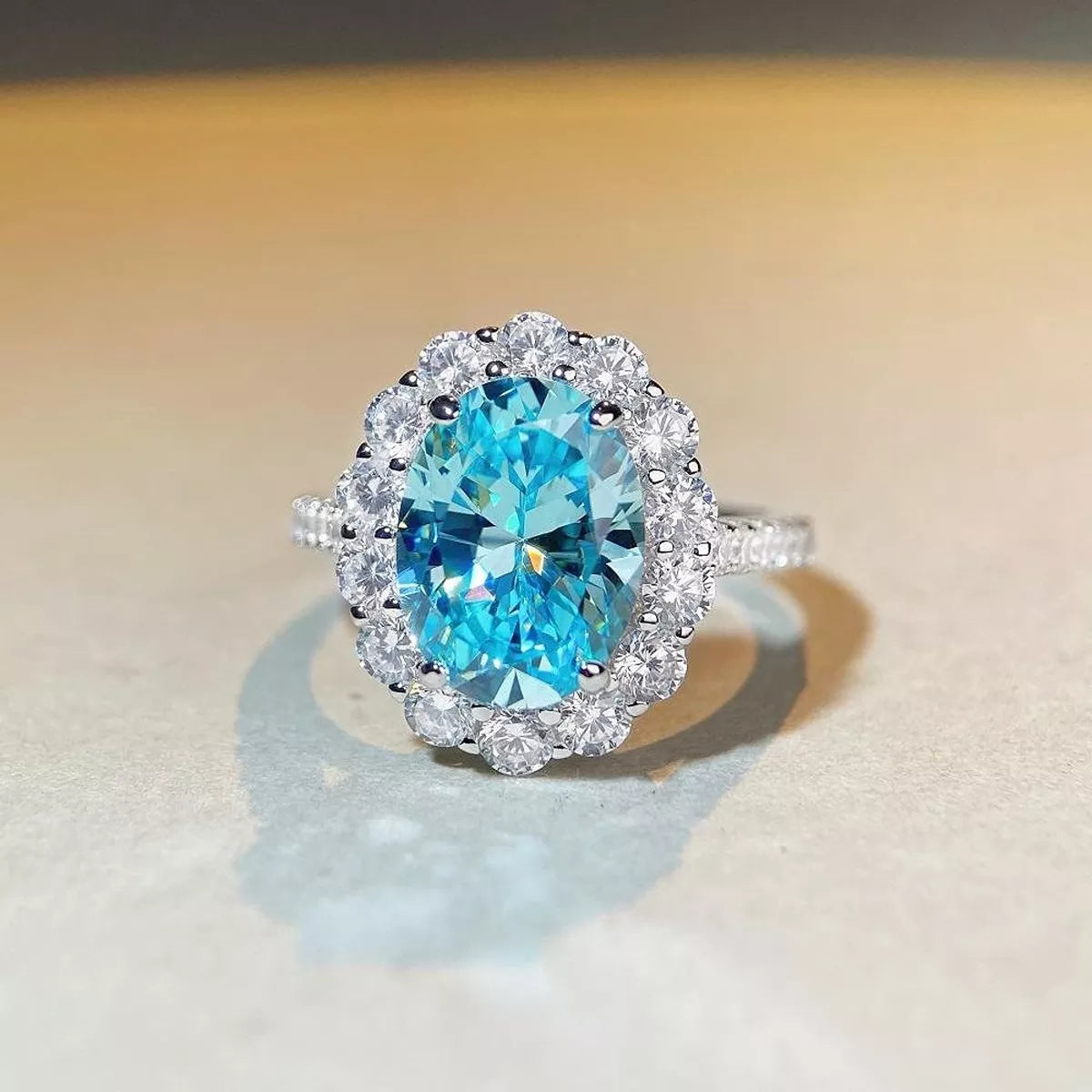 925 Sterling Silver Zircon Ring
