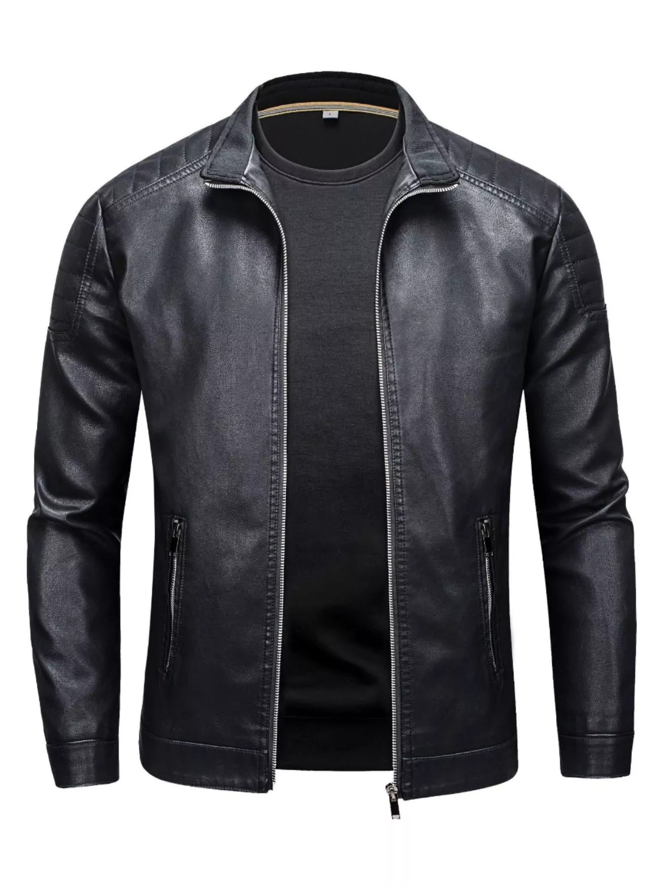 Men's Plus Size Zip Up Long Sleeve Jacket