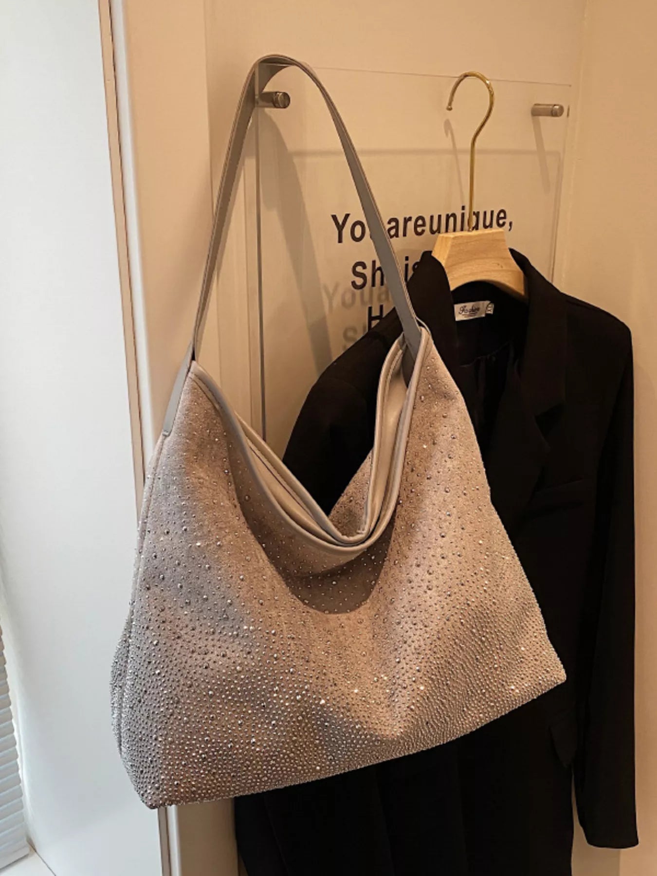 Rhinestone Tote Bag