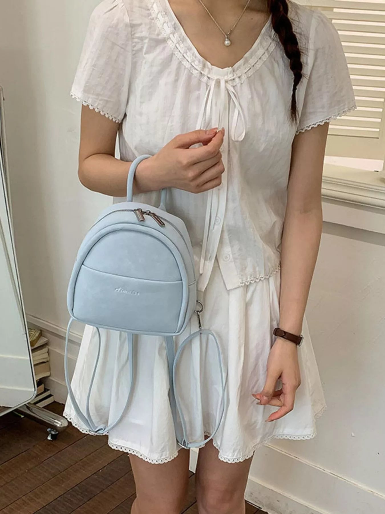 Adjustable Strap Mini Backpack Bag