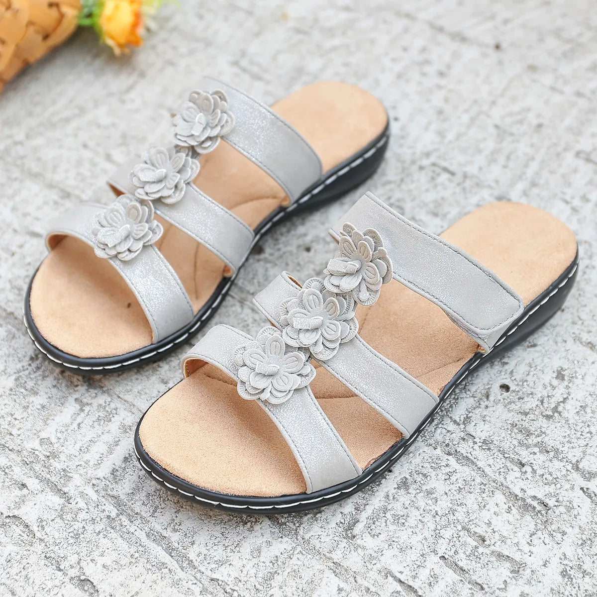 Flower Open Toe Sandals