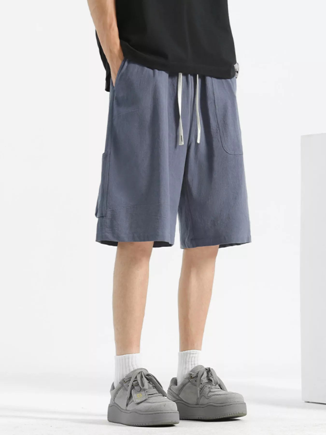 Men's Plus Size Loose Fit Drawstring Shorts