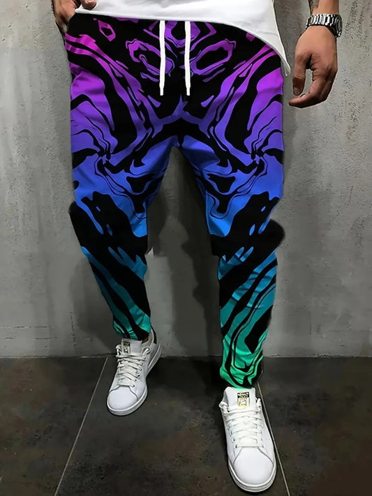 Men's Full Size Drawstring Loose Fit Joggers Plus Size