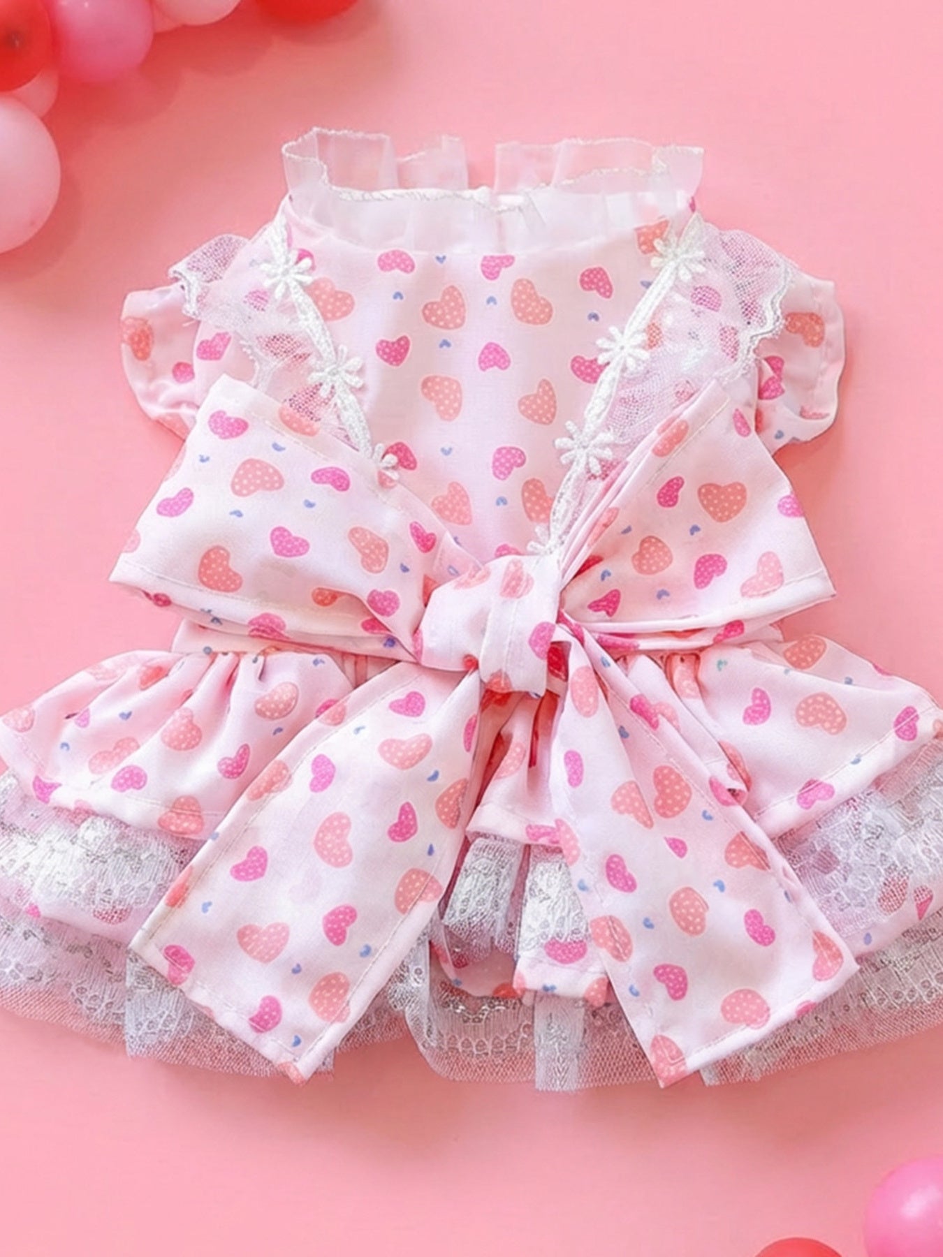 Bow Printed Pet Dress