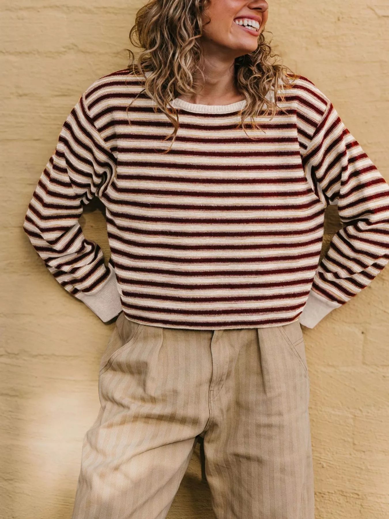 Striped Crew Neck Sweater
