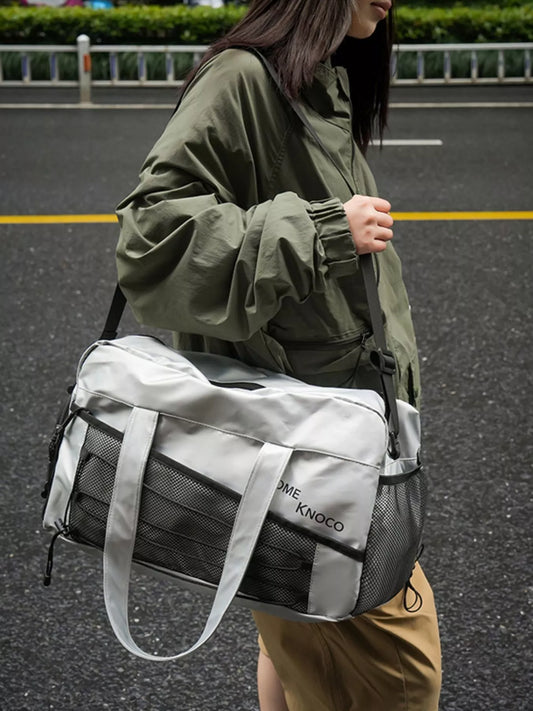 Lightweight Duffel Bag with Mesh Pockets