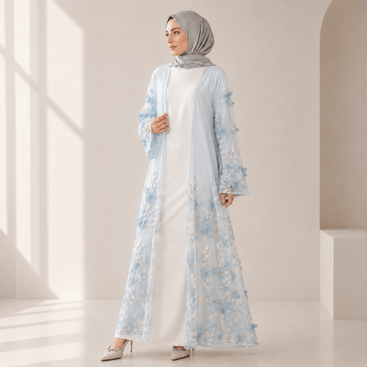 Butterfly Whisper Open Abaya(MOA303)