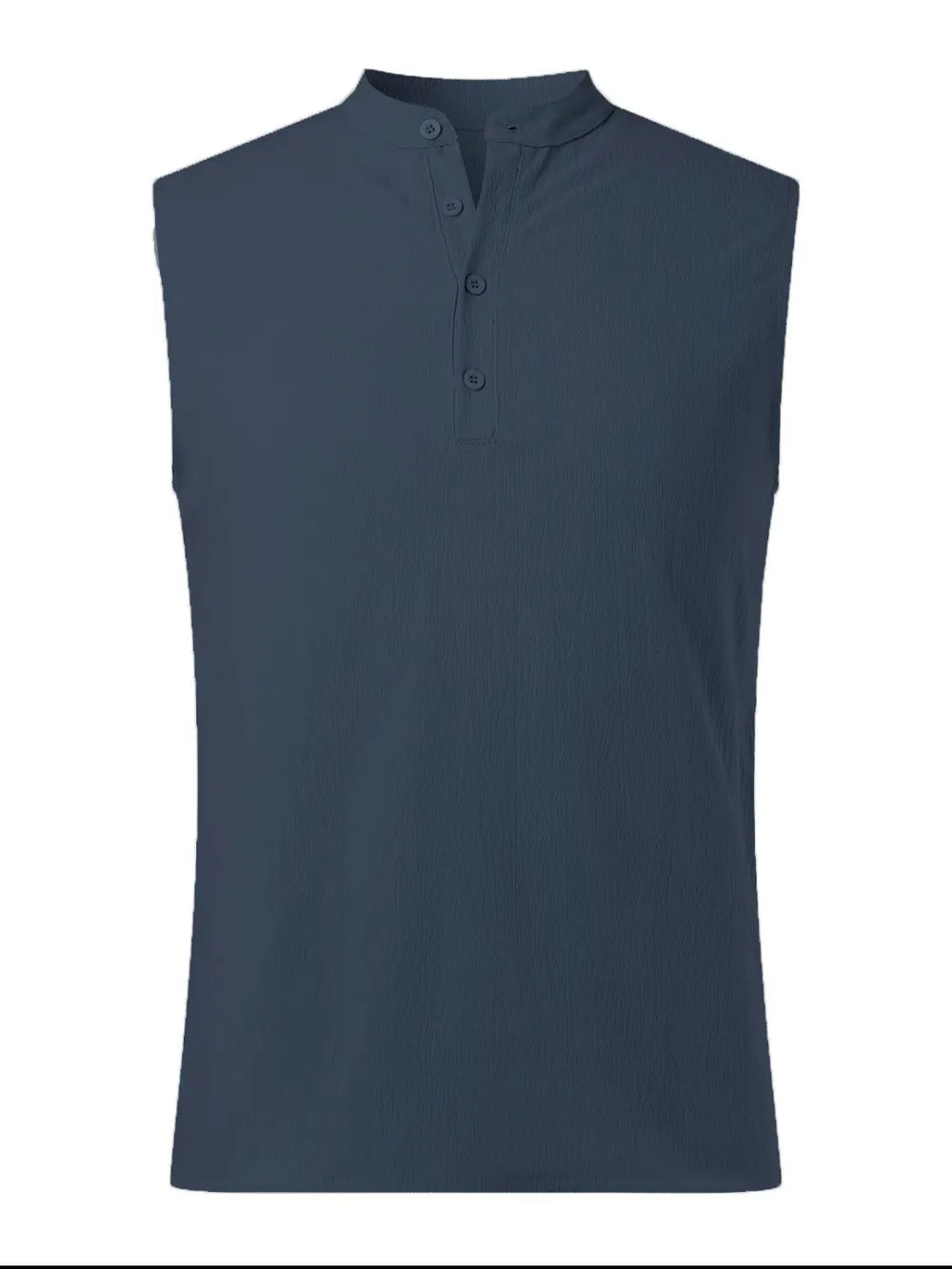 Men's Full Size Button Detail Tank Plus Size