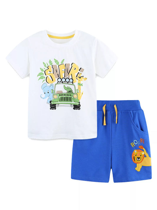 Children's Graphic Short Sleeve Tee and Shorts Set