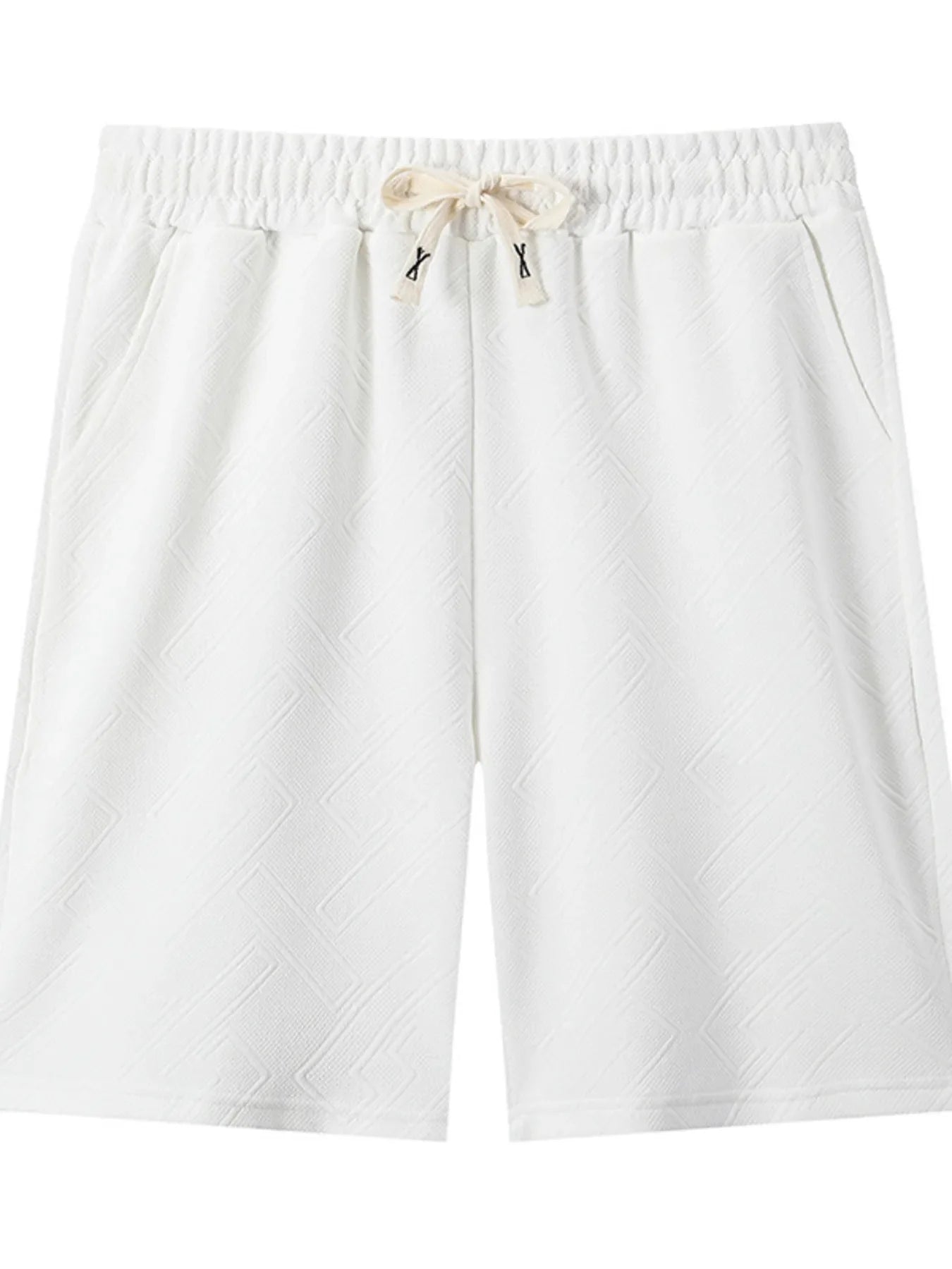 Men's Plus Size Drawstring Shorts with Pockets