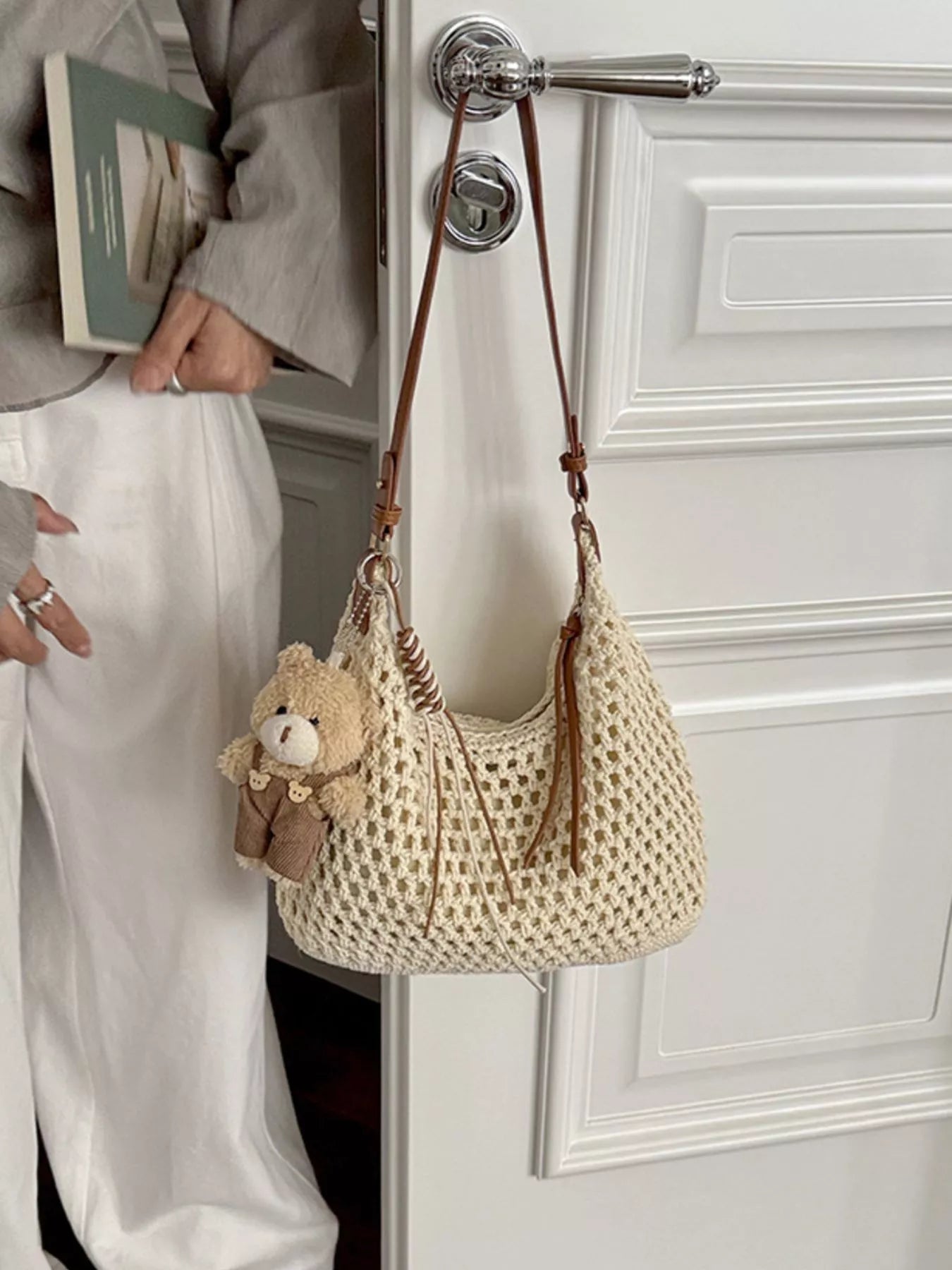 Crochet Knit Crossbody Bag