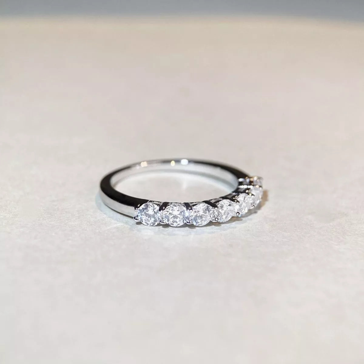 925 Sterling Silver Zircon Ring