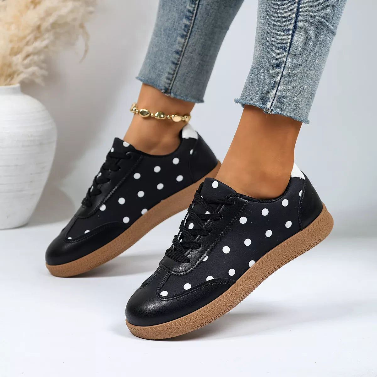 Polka Dot Casual Sneakers