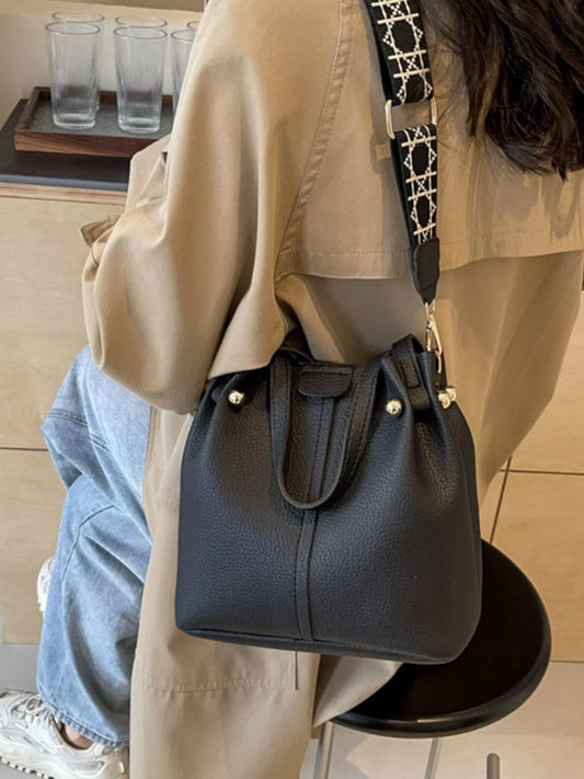 Crossbody Bag with Patterned Strap