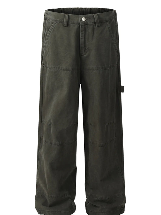 Men's Baggy Cargo Jeans with Multi-Pocket