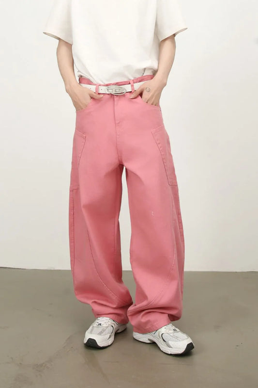 Men's Mid Rise Wide Leg Jeans
