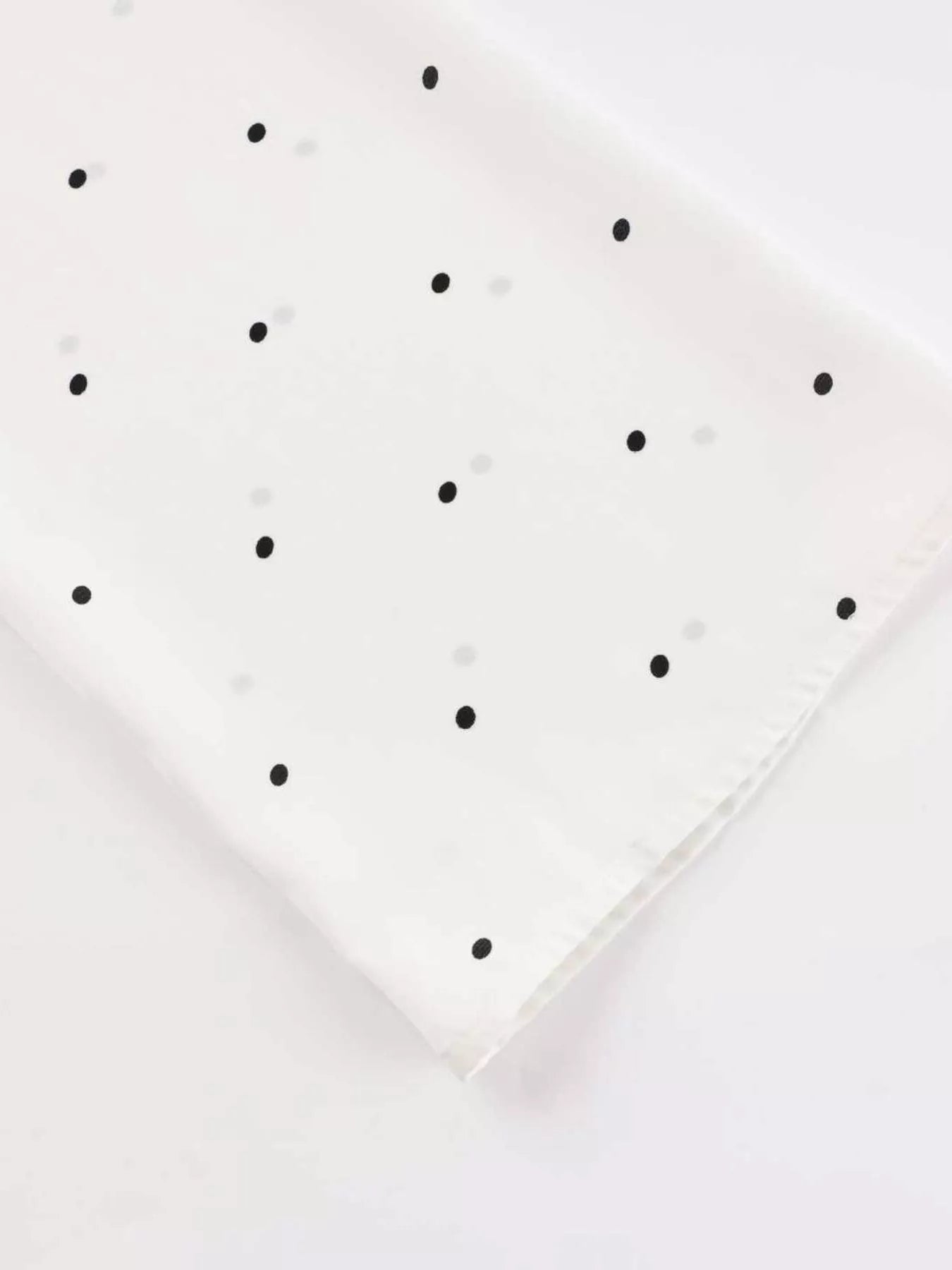Polka Dot Silk Blouse with Scarf Neck Tie